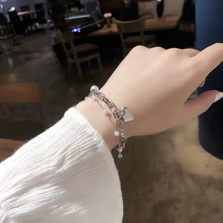Vòng Tay Cặp Đôi Thiết Kế Đơn Giản Nhẹ Nhàng Thoải Mái Phong Cách Hàn Quốc Thời Trang