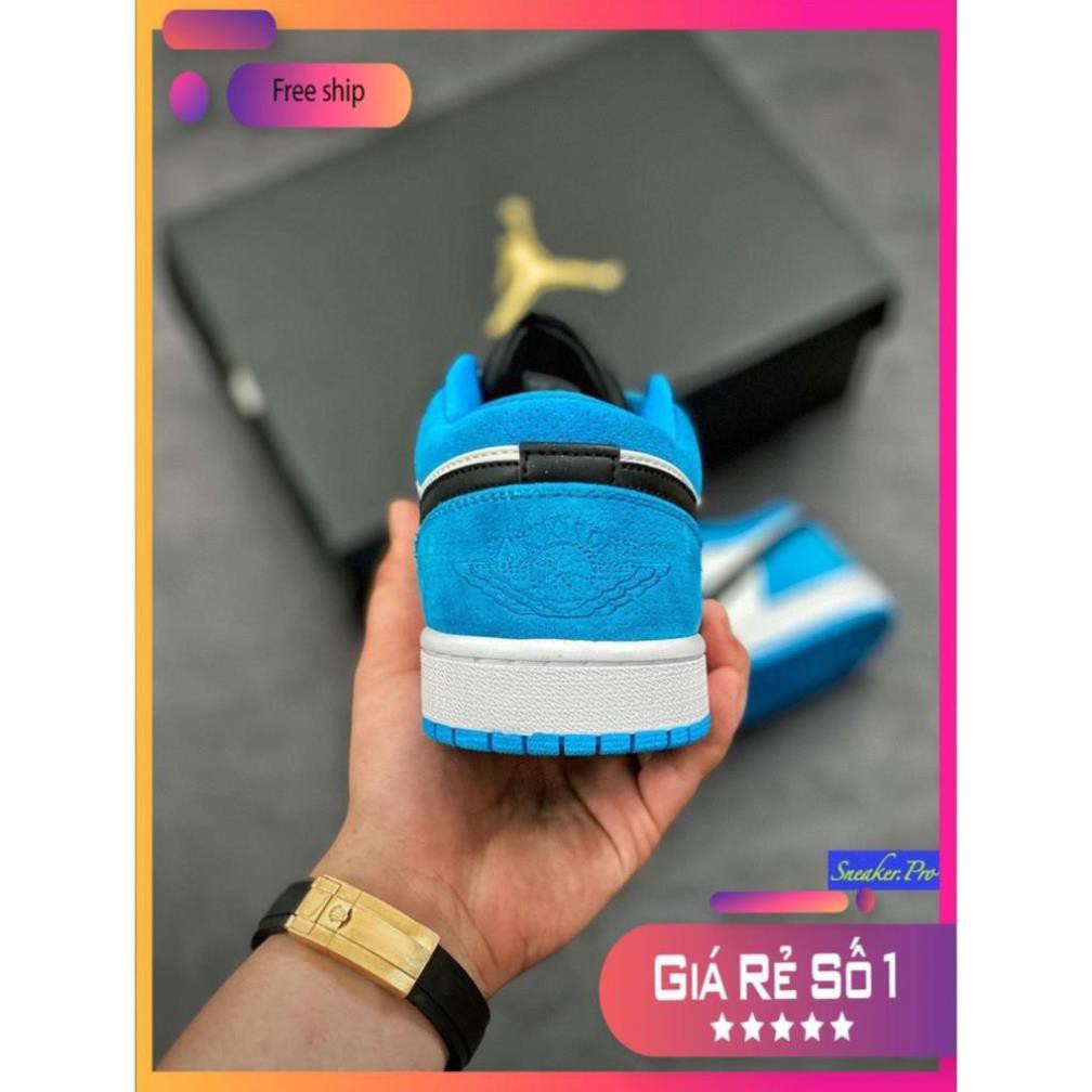 Giày thể thao AIR Jordan 1 Low Laser Blue  thấp cổ siêu đẹp, năng động dành cho nam và nữ