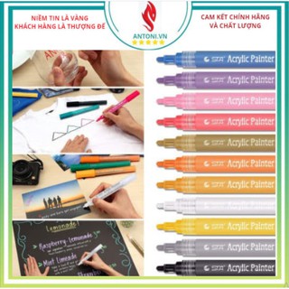 Bộ bút sơn màu Acrylic STA Painter cao cấp vẽ trang trí chuyên dụng Vẽ Trên Mọi Chất Liệu màu sắc đẹp, bắt mắt