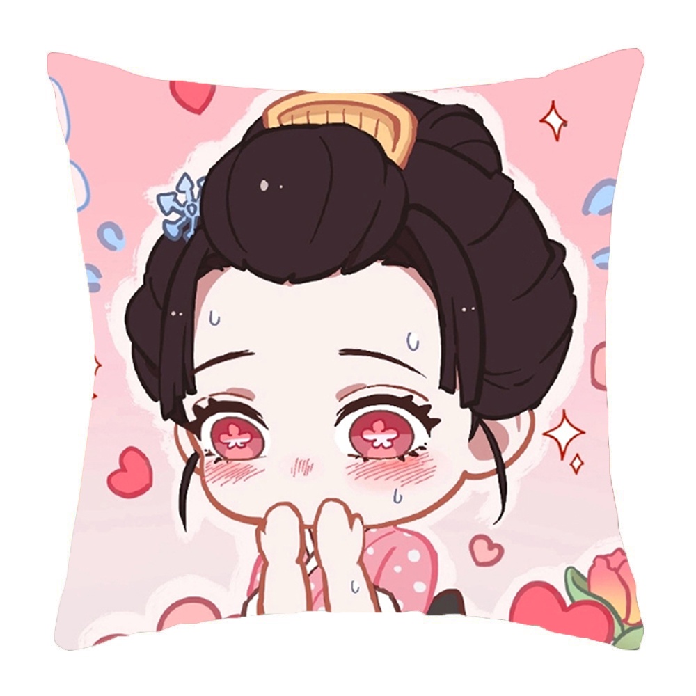 Gối in hình KIMETSU NO YAIBA chibi anime xinh xắn tiện lợi chất đẹp