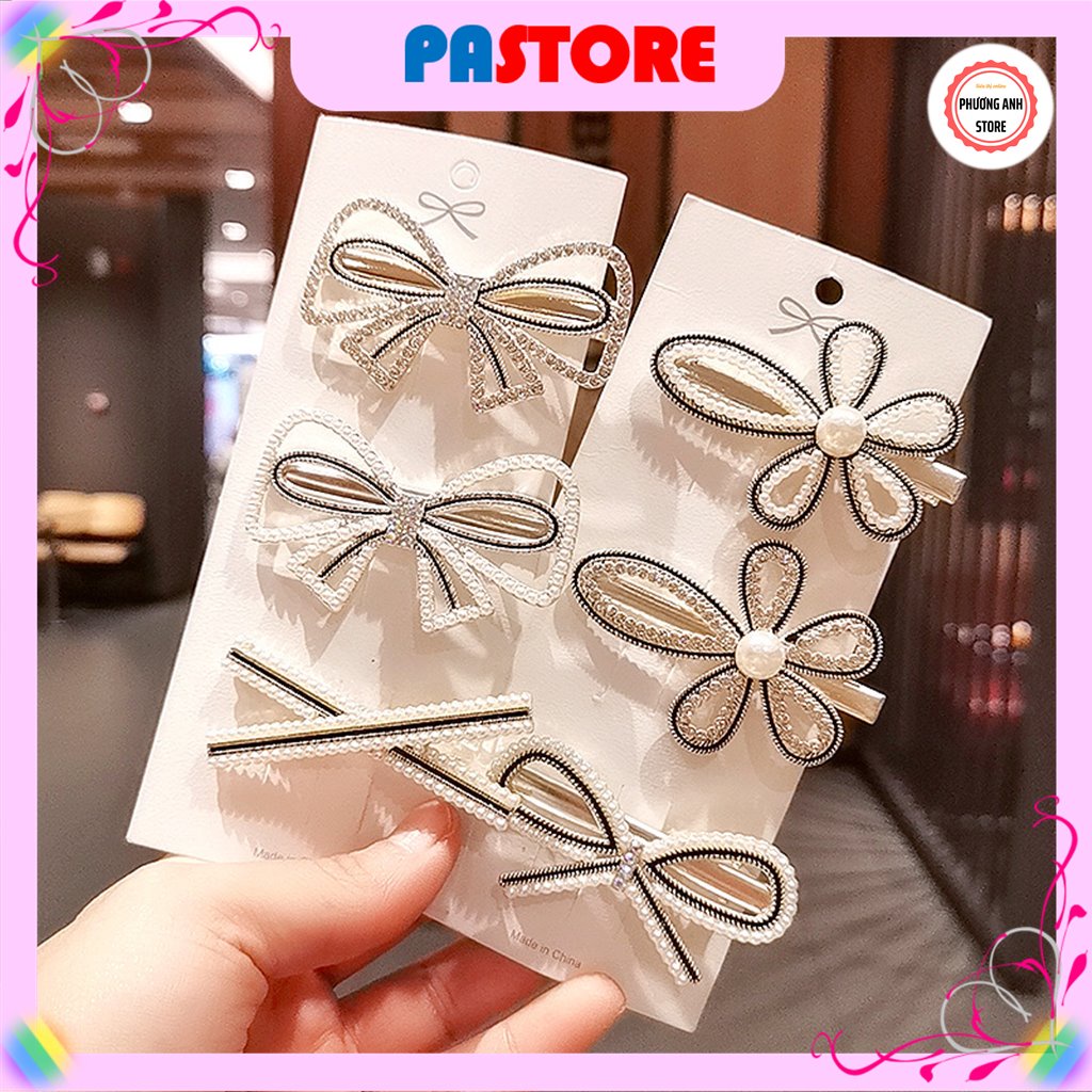 Phụ Kiện Kẹp Tóc Mái Hàn Quốc Cao Cấp FREESHIP XTRA Hot Trend Xinh Đẹp, Dễ Thương Dành Cho Nữ