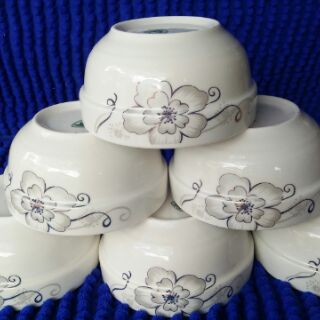 Bộ 10 bát cơm có ngấn bát tràng