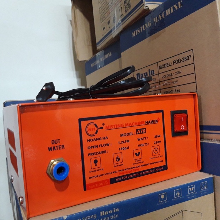 Máy phun sương A70 phun từ 5 đến 15 béc