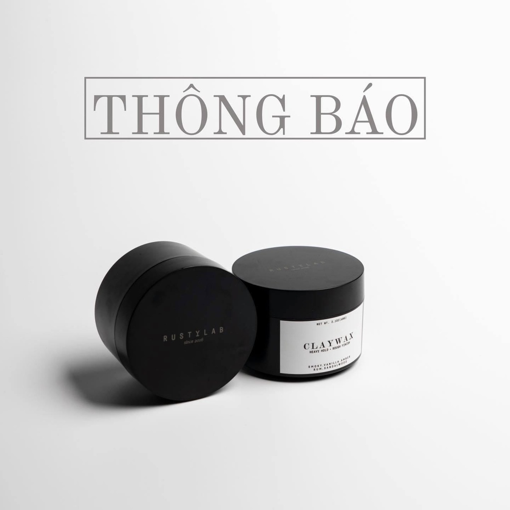 Sáp Vuốt Tóc Nam Clay Wax 60g - Rusty Lab