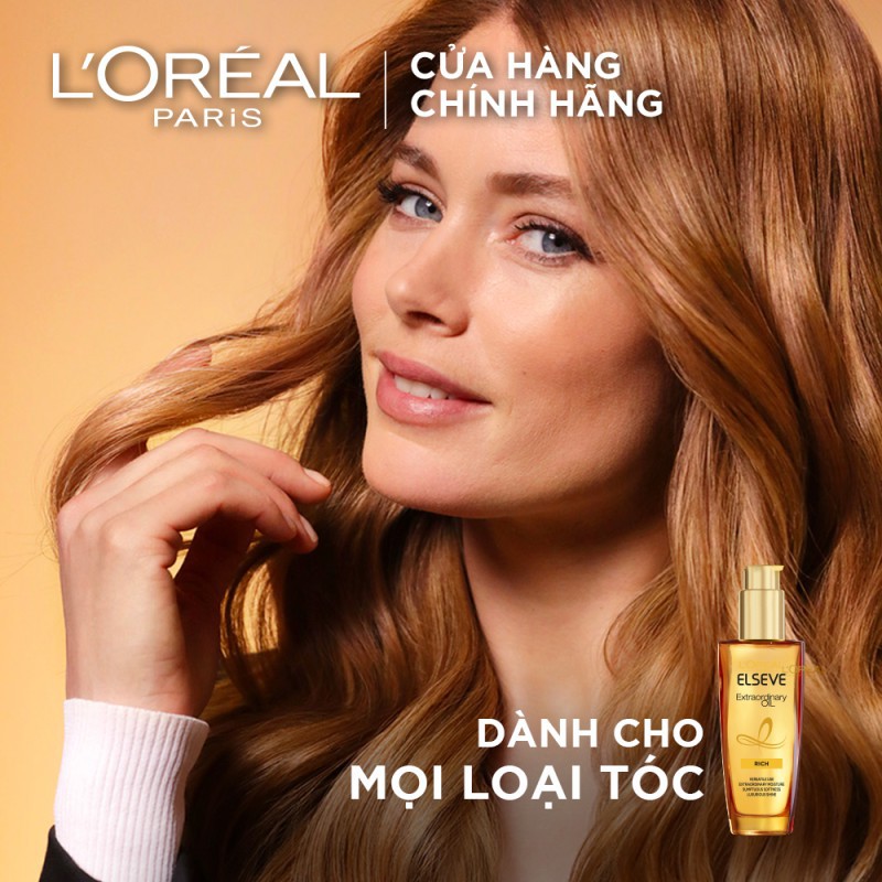 L'Oreal - Dầu Dưỡng Tóc L'Oreal Tinh Dầu Hoa Tự Nhiên 100ml Elseve Extraodinary Oil
