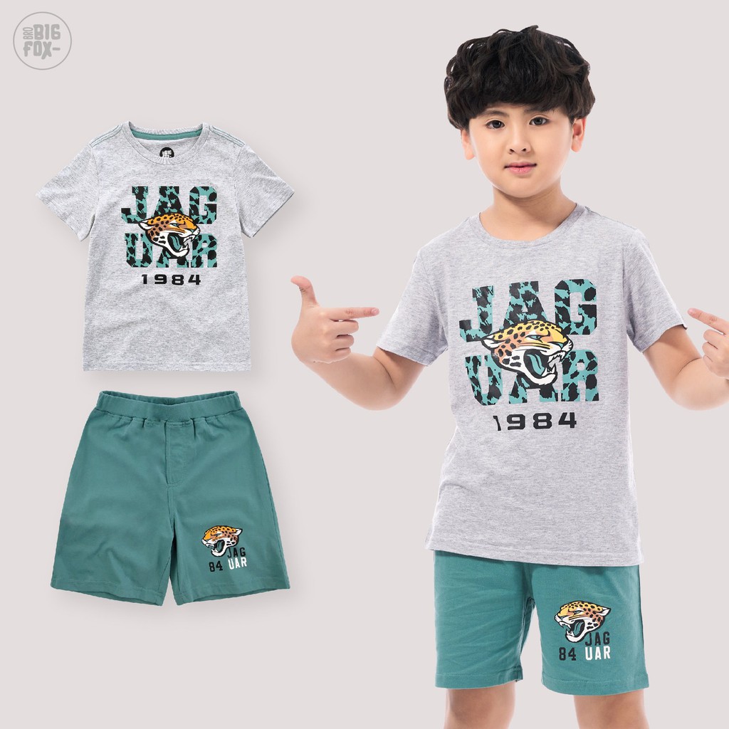 [MÃ BIGFBIF10 GIẢM 10K] Quần Áo Bé Trai Size Đại Bigfox, Bộ Cộc Tay Trẻ Em Mùa Hè Chất Cotton In Nhiều Hình Mã Xuất 002