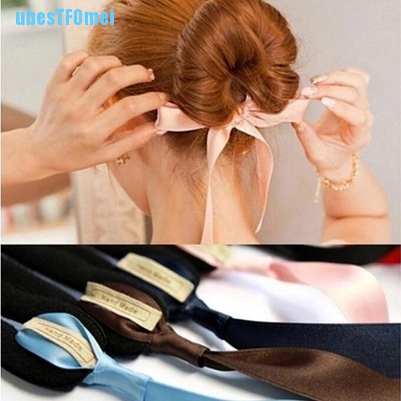 Dây Cột Tóc Bằng Xốp Hình Bánh Donut Thời Trang Cho Nữ