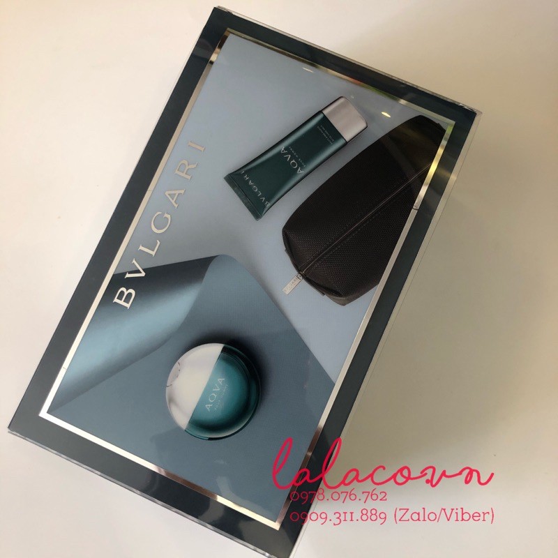 Gift set nước hoa Bvlgari Roma Aqva Pour Homme - hàng Ý