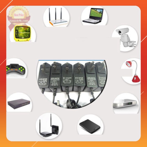Adapter Củ nguồn 9V chân to 0,6A 1A 1.5A Foxconn cấp điện cho camera ip , modem router switch wifi