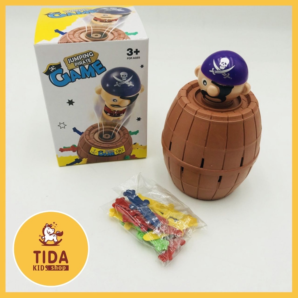 Đồ Chơi Đâm Hải Tặc ⚡ HOT TREND ⚡ Jumping Pirate Game, Chọc Cướp Biển Thùng Phi Giá Tốt, Đồ Chơi Giải Trí TiDa Kids Shop