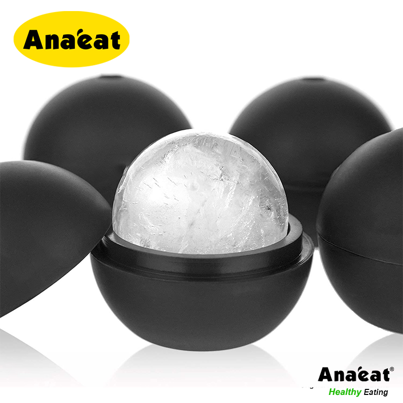 Bộ 2 Khuôn Làm Đá Anaeat Chất Liệu Silicon Hình Quả Cầu Độc Đáo