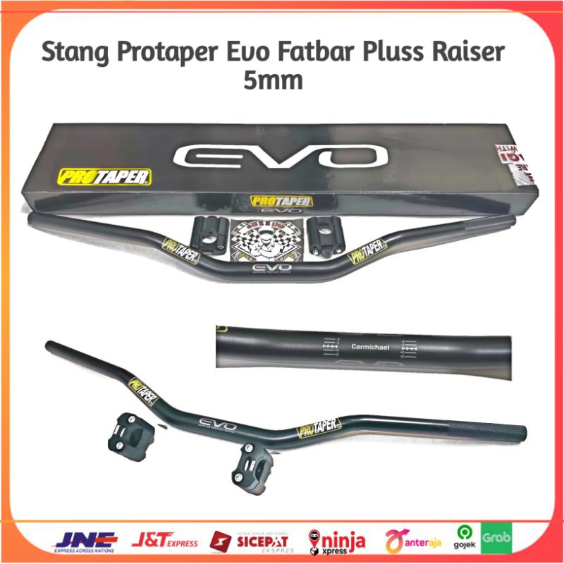 Tay Cầm Xe Đạp Evo Protaper Fatbar + Thấp Màu Đen Cnc