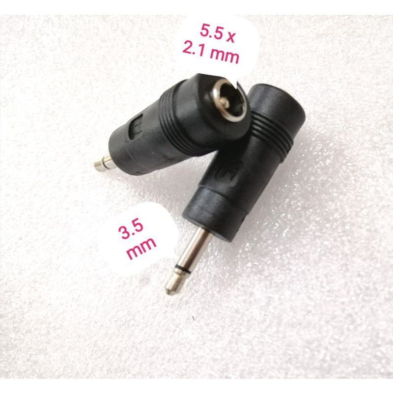 Đầu chuyển đổi DC 5.5x2.1 cái ra đầu tai nghe 3.5 mm mono 1 kênh