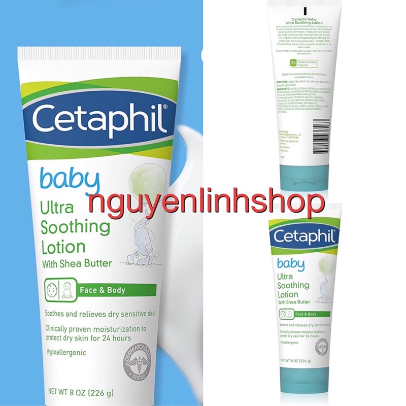 Sữa dưỡng da Cetaphil hoa cúc và dòng đặc biệt Ultra soothing 226g- Mỹ