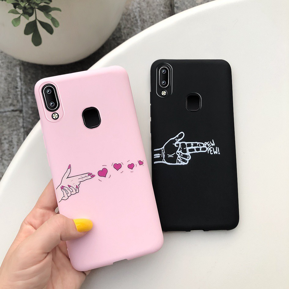 Cute Cactus Painted Case VIVO Y11 Y12 Y15 Y17 Y19 Y30 Y50 Y81 Y85 Y91 Y95 Y91i V11i V9 V11 V15 S1 PRO Soft Casing Cover