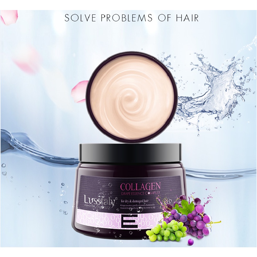 Kem ủ tóc, hấp phục hồi chuyên sâu Lusstaly Vitamin E Collagen 500ML
