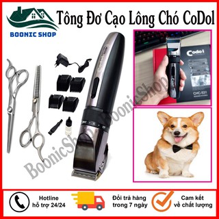 Tông Đơ Cạo Lông Chó Mèo Hàn Quốc Codol 531 - Kèm Bộ Phụ Kiện Và Bộ Kéo, Tông Đơ Cạo Lông Chó Không Dây