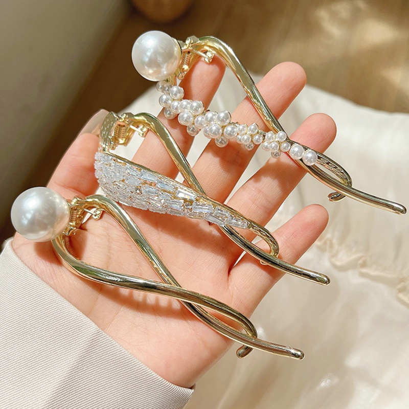 Kẹp Tóc Đính Ngọc Trai Thời Trang Cho Nữ