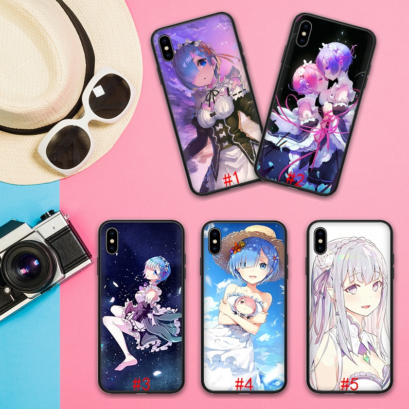 Ốp Điện Thoại Mềm Hình Anime Re Zero Remu Yl8 Cho Iphone 5 5s 6 6s 7 8 Plus X Xs Max Xr Se 2016 2020