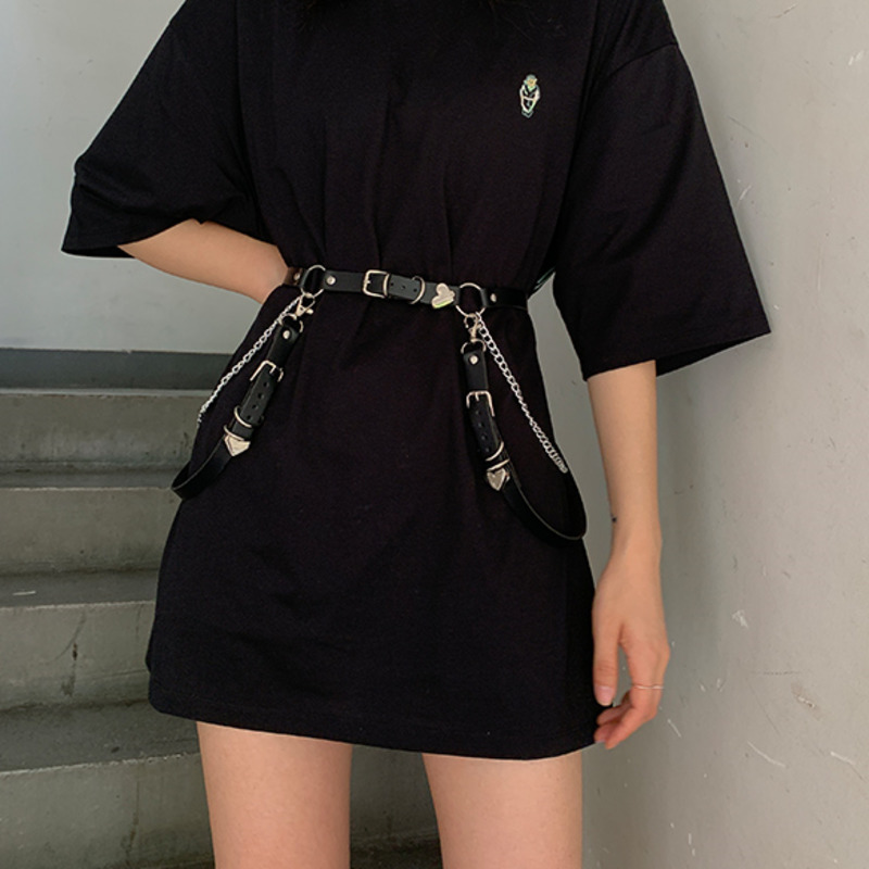 Chuỗi Dây Xích Đeo Hông Phong Cách Harajuku Cá Tính