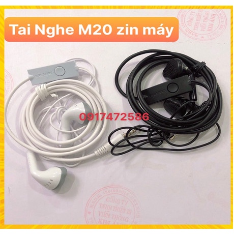 TAI NGHE DÙNG CHO ĐIỆN THOẠI M20 ZIN BÓC MÁY, ZẮC 3.5 LY, bảo hành 6 tháng