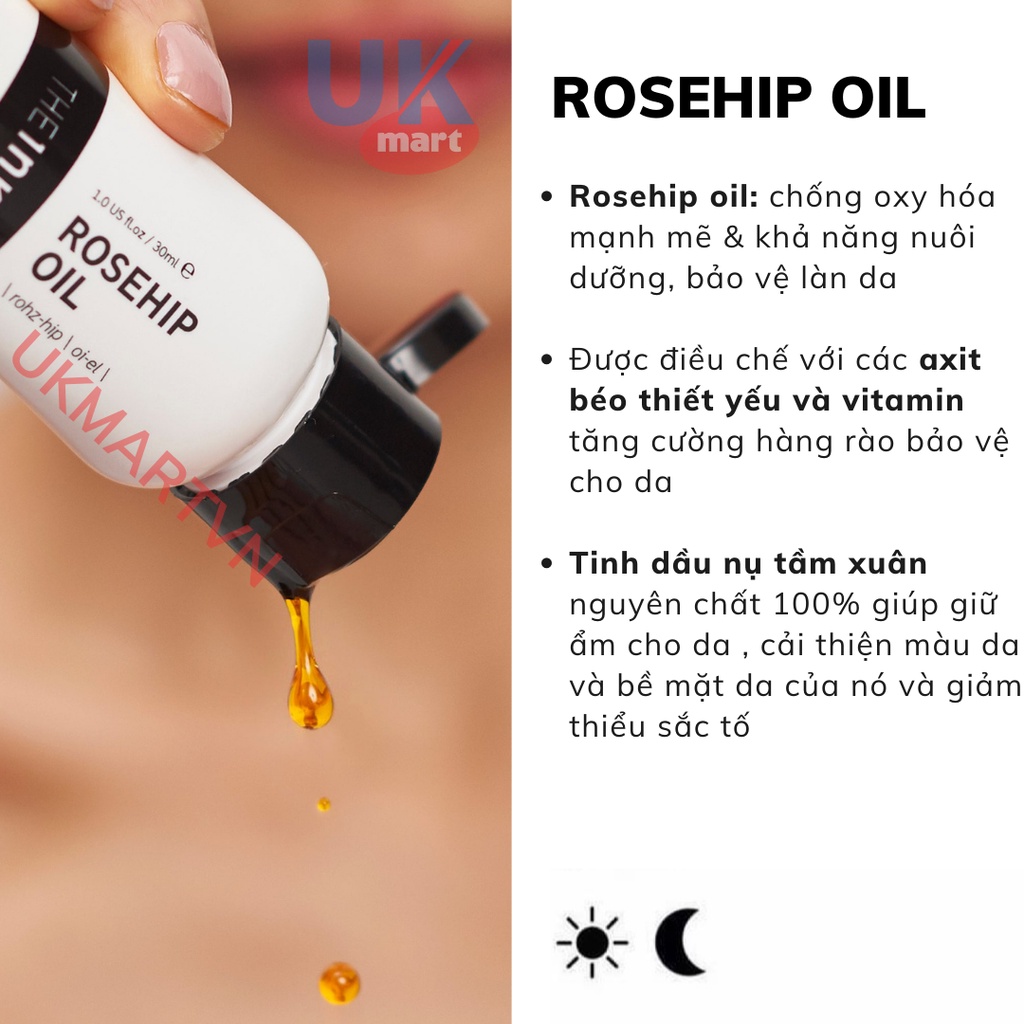 Tinh Dầu Nụ Tầm Xuân The Inkey List Rosehip Oil 30ml