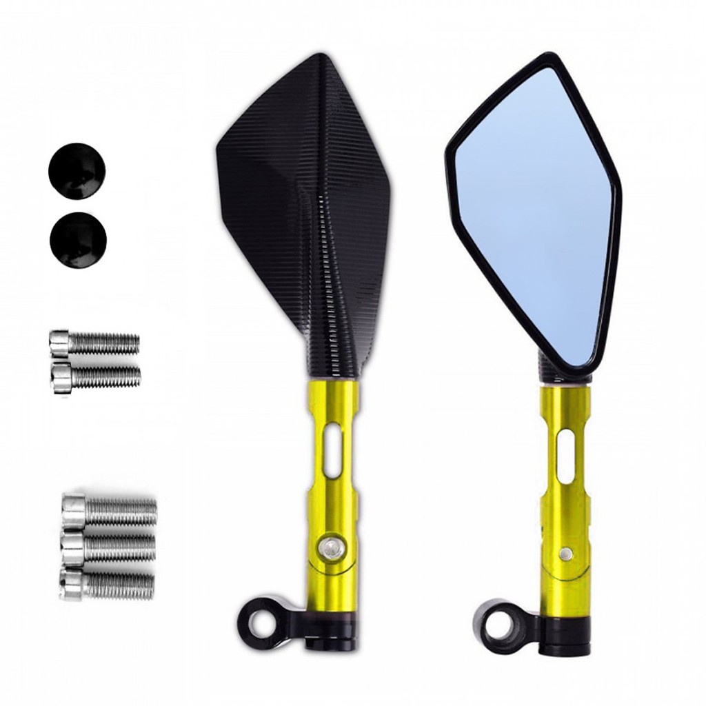 Gương xe máy Gương 5 cạnh thời trang xoay 360 độ đủ màu lắp cho mọi loại xe- G5C