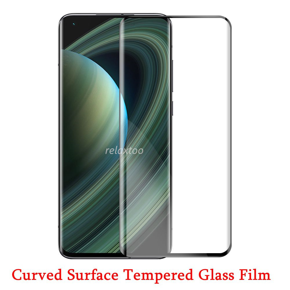9H Curved Surface Glass For Xiomi Xiaomi Mi 10 11 mi11 mi10 Ultra Pro 10ultra mi10ultra 5G Full Cover Screen Protector Tempered Glass Protective Film For Xiaomi mi 11 Miếng dán kính cường lực bảo vệ toàn màn hình
