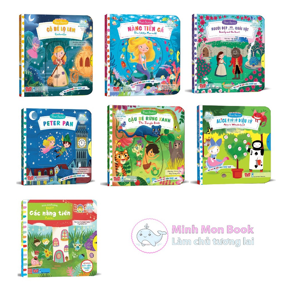 [Mã LIFEMALL995 giảm 10% đơn 99K] Sách chuyển động - First stories - các câu chuyện cổ tích - bộ 7 cuốn - có mã lẻ