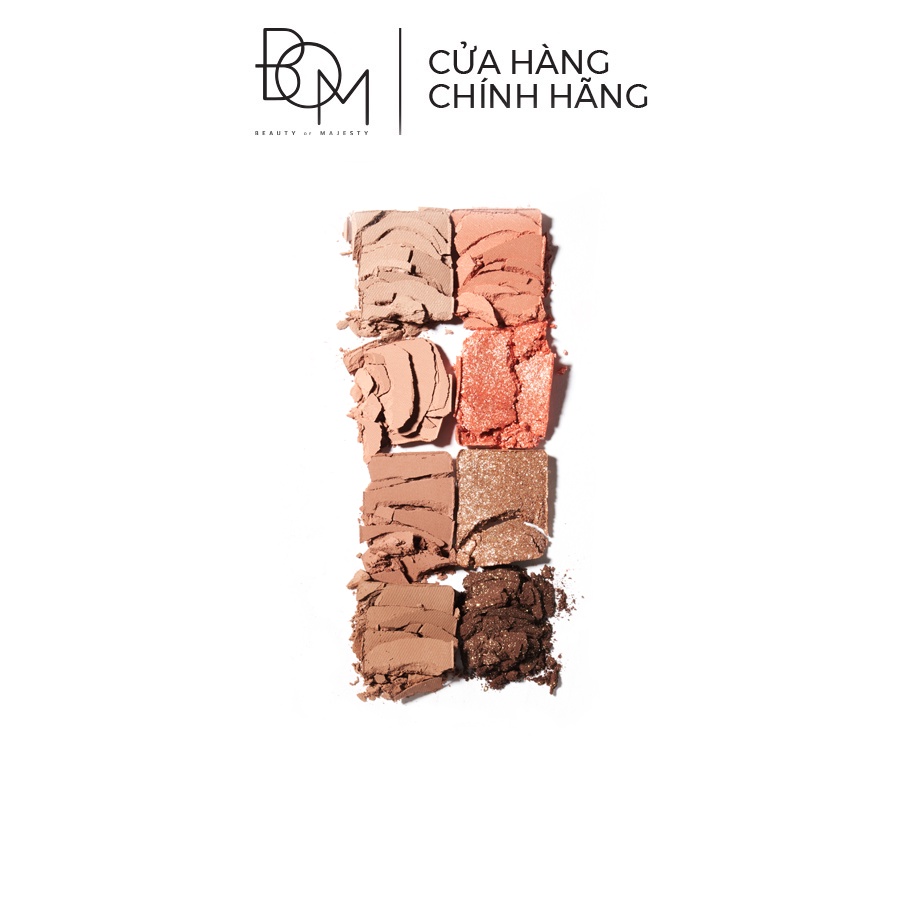 Phấn Mắt có nhũ 8 Ô B.O.M On Basic Eye Palette - 12g