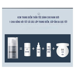 [Hàng Cao Cấp - LK02] Kem Nền BB Creams Light Makeup Cho Nam, Kem Trang Điểm Nam Đa Năng | BigBuy360 - bigbuy360.vn