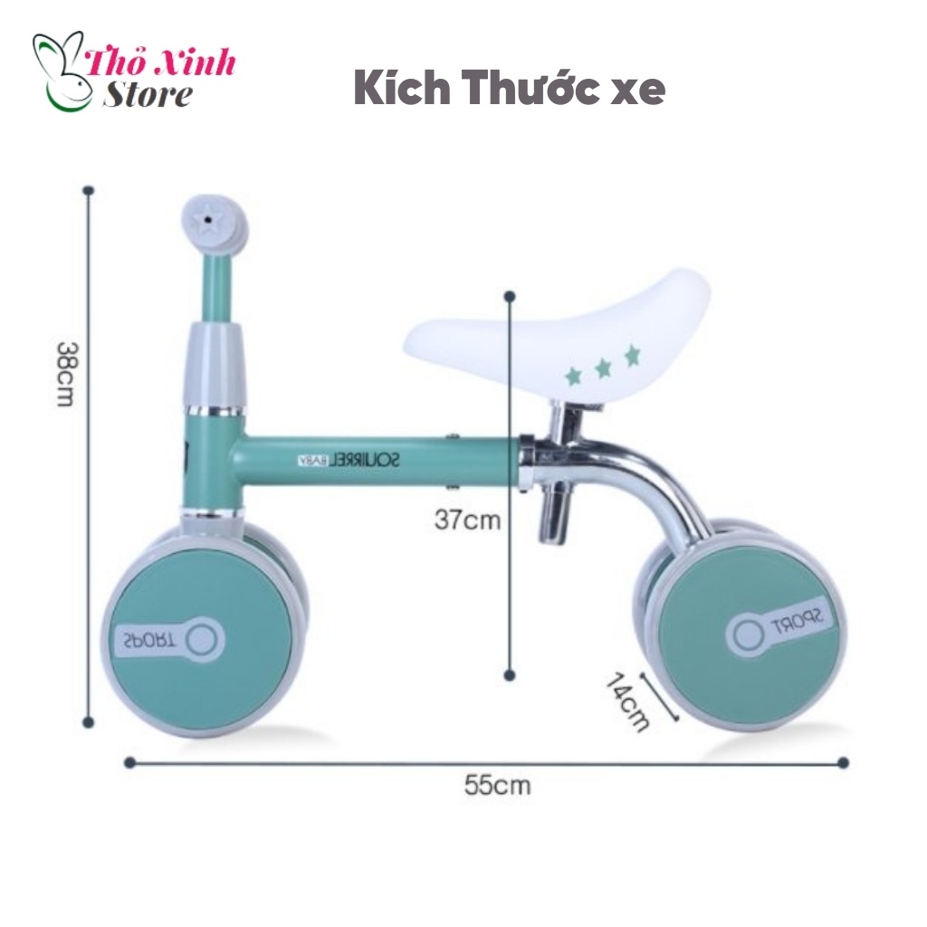 Xe Chòi Chân Cho Bé Cao Cấp Sport  khung Xe Thép Cacbon Siêu Bền Mẫu Mới Nhất