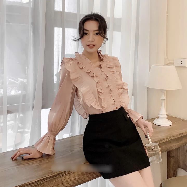 Áo bánh bèo G07 kiểu dáng tiểu thư chất lụa đẹp xuất sắc nhiều màu bánh bèo loại 1 cực đẹp và sang chảnh
