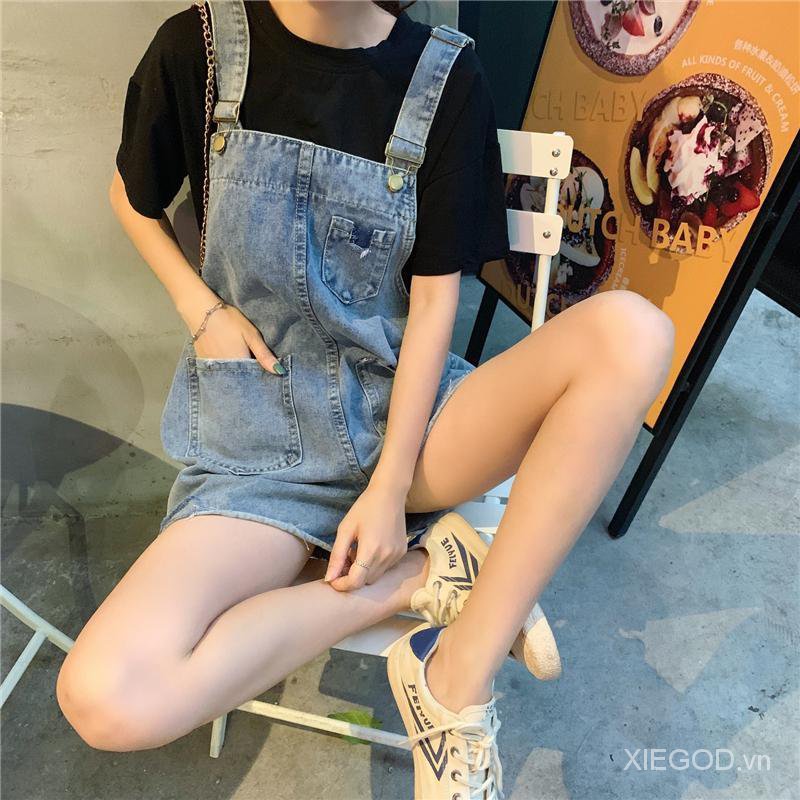 Quần Short Jeans Lưng Cao Ống Rộng Phong Cách Hàn Quốc Cho Nữ | BigBuy360 - bigbuy360.vn