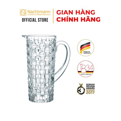 Bình pha lê Nachtmann Bossa Nova có quai cầm, chính hãng Đức.