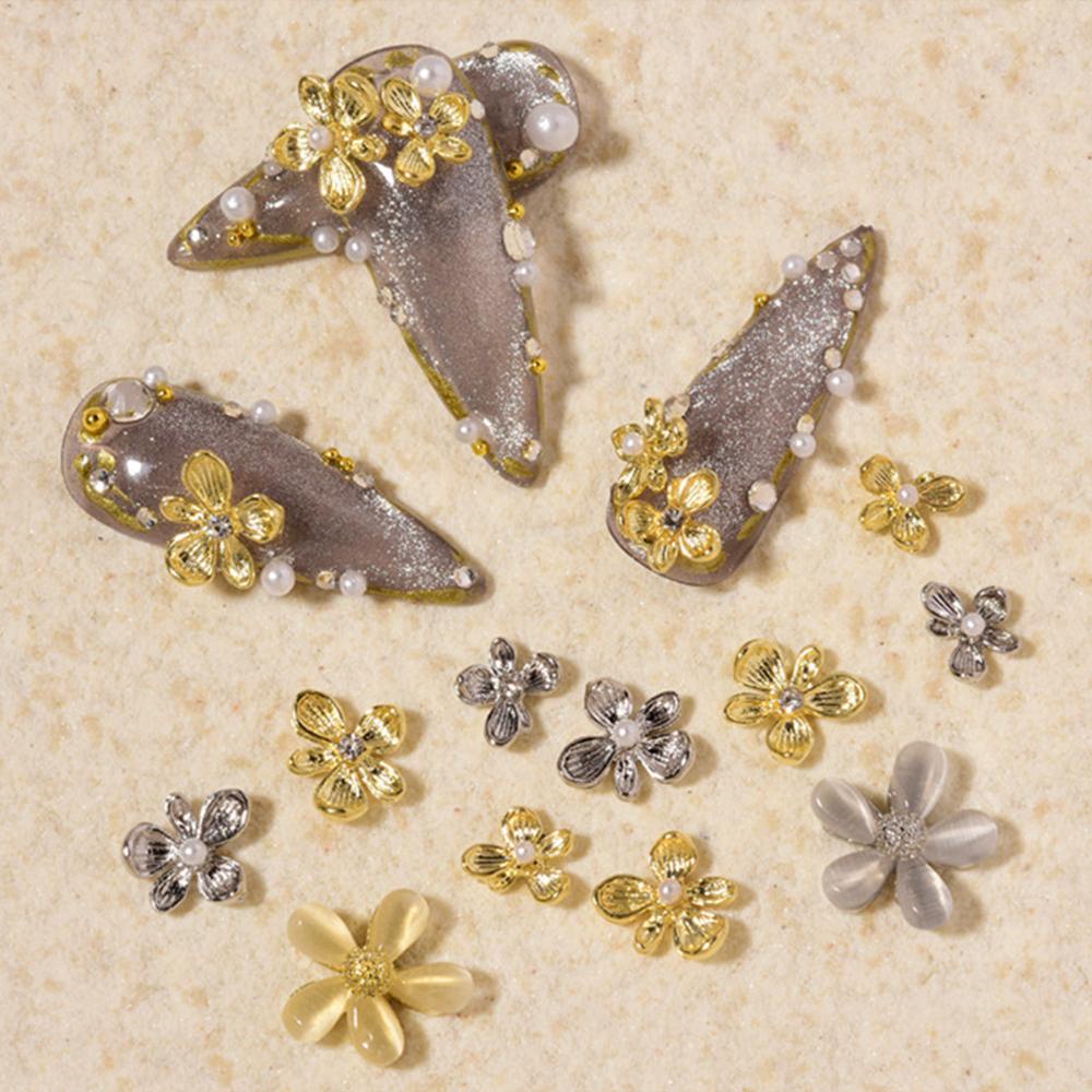 Phụ Kiện Trang Trí Móng Tay Hình Hoa Xinh Xắn|Set 1 / 5 Phụ Kiện Trang Trí Móng Tay Phong Cách Nhật Bản