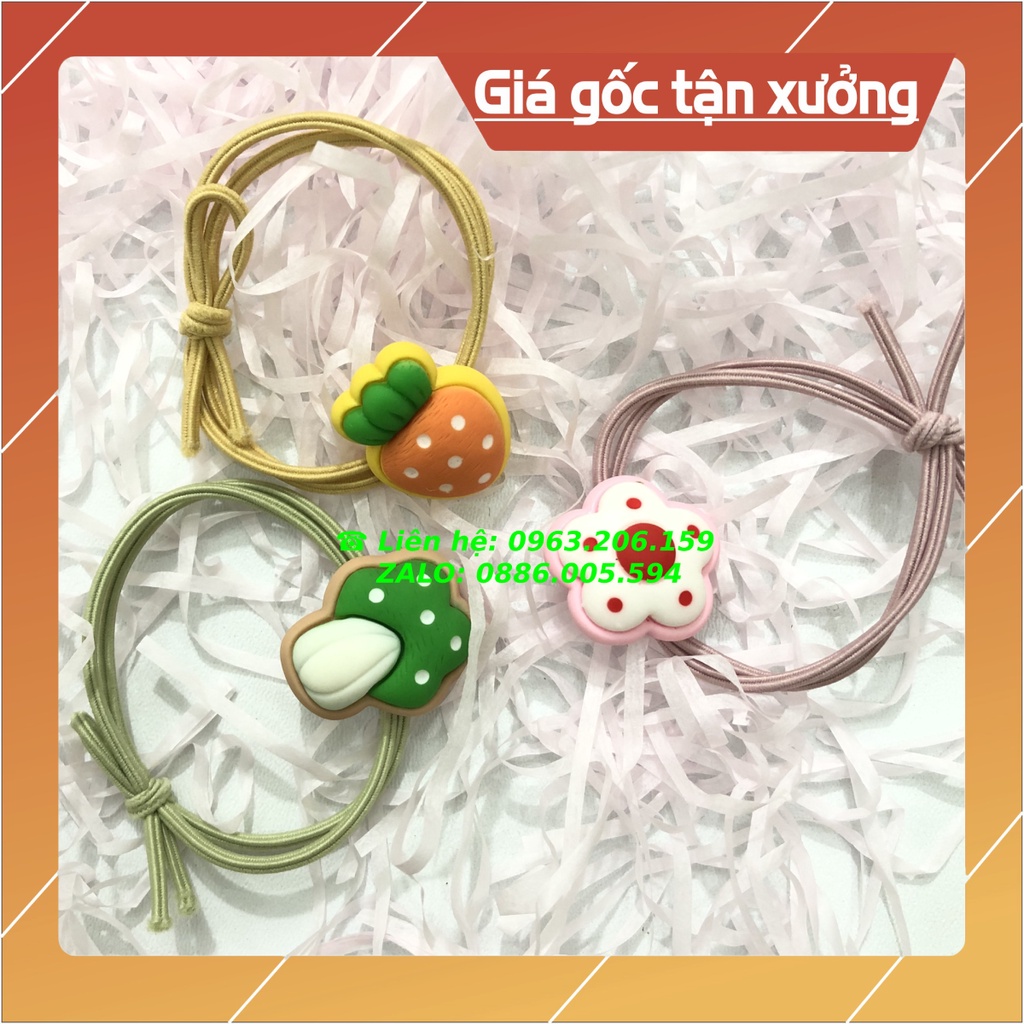 [ĐỆP] CHUN BUỘC TÓC HOA QUẢ SIÊU CUTE ĐƯỢC CHỌN KIỂU