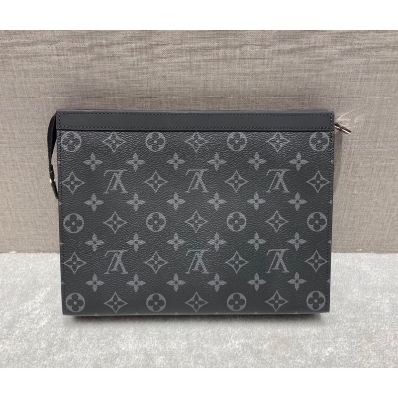 Ví tab đứng nam mặt trước in logo hoạ tiết màu 3d phom cứng da cao cấp louis vuitton LV