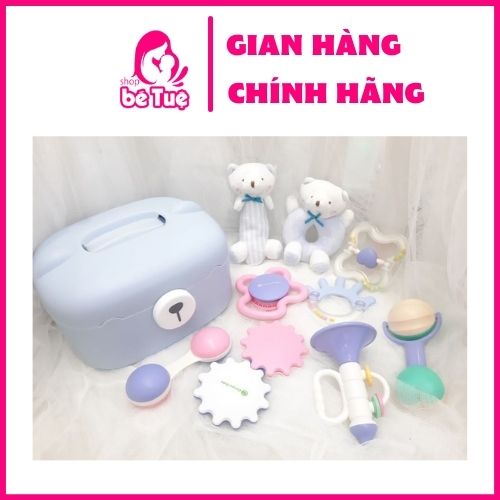 Set xúc xắc gấu bông Goryeo Baby Hàn Quốc có gặm nướu - Tặng kèm hộp đựng | Đồ chơi xúc xắc cho bé