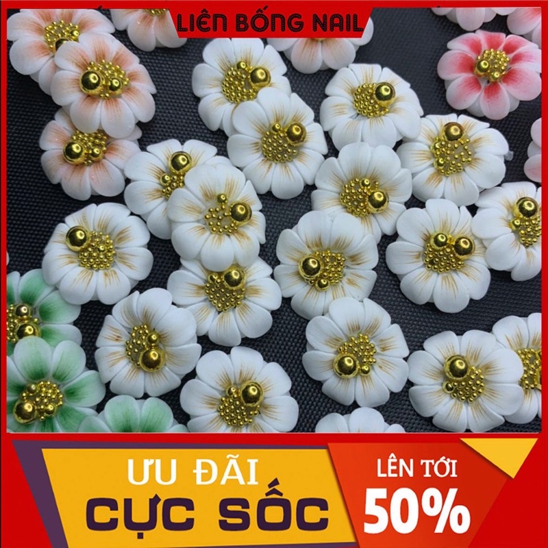 Hoa bột nail- hướng dương