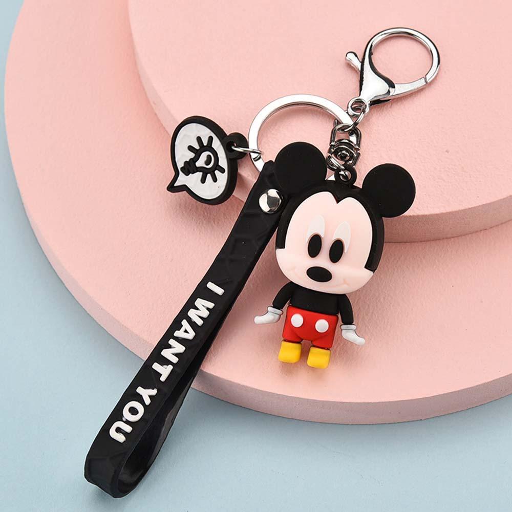 Móc Khóa Hình Chuột Mickey / Minnie / Stitch Đáng Yêu