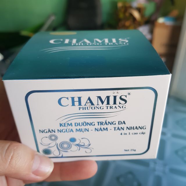 Kem dưỡng trắng da ngăn ngừa mụn nám tàn nhang 4in1 Chamis