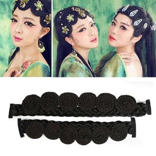 Tóc giả mái trước xoắn tròn tạo hình Thanh Xà, Bạch Xà