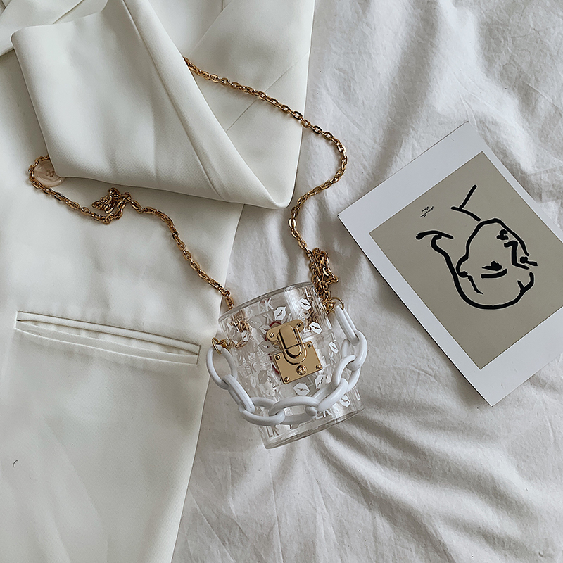 Túi xách đeo vai dây xích phong cách Hàn Quốc 2021