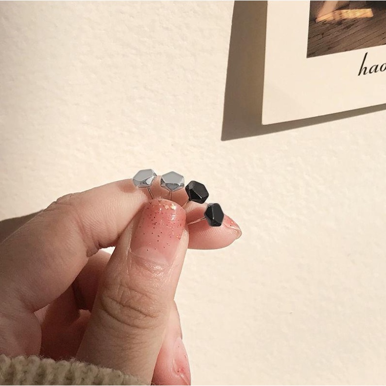 📛 RẺ VÔ ĐỊCH 📛 BÔNG TAI KHỐI HÌNH HỌC 2 MÀU ĐƠN GIẢN CÁ TÍNH CHO NAM VÀ NỮ