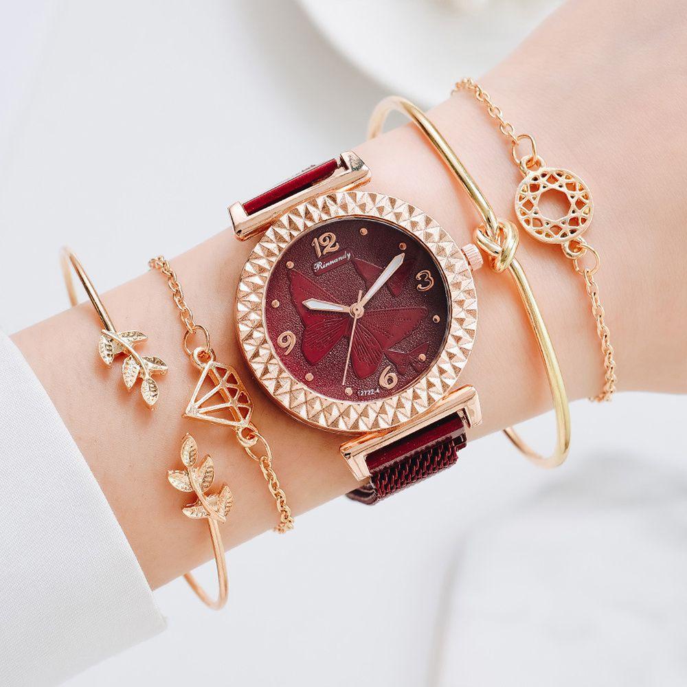 LAY Đồng Hồ Quartz Nữ Dây Da Thiết Kế Đơn Giản