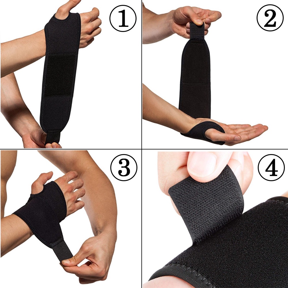 Đai Quấn Cổ Tay Xỏ Ngón Bảo vệ cổ tay, tránh chấn thương cổ tay khi tập GYM, Yoga (1 Đôi )