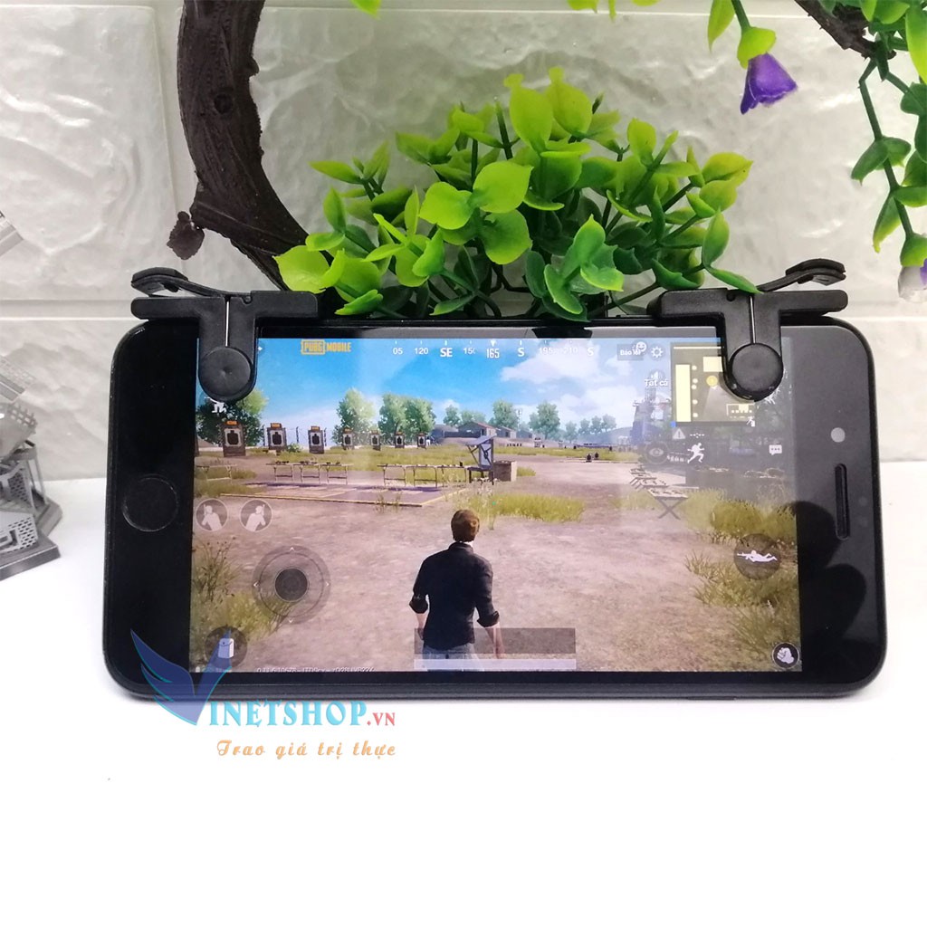 (SIÊU GIẢM GIÁ) Bộ 2 Nút Bấm Chơi Game PUBG Dòng C9 Hỗ Trợ Chơi Pubg Mobile, Ros Mobile, Ipad- Thế hệ 3 Mới 2019 -dc3510