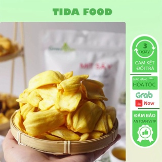 Mít sấy giòn nguyên miếng 200g, Đồ ăn vặt mít thái sấy giòn Tida Food