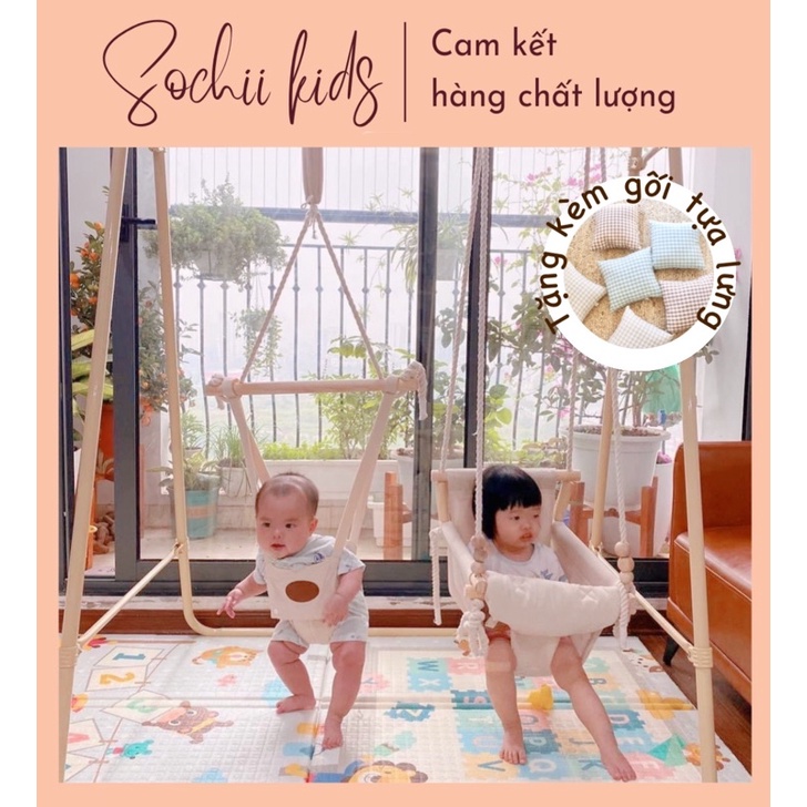 Xích đu nhún nhảy tập đứng cho bé OME